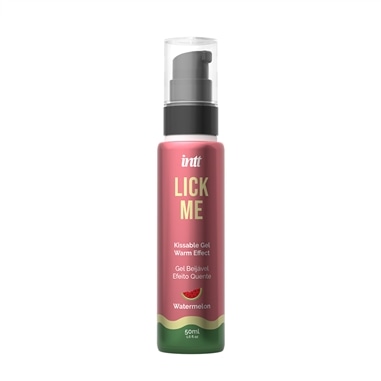 Gel Beijável com Efeito Calor e Sabor a Melancia Lick Me Intt - 50ml - PR2010382318