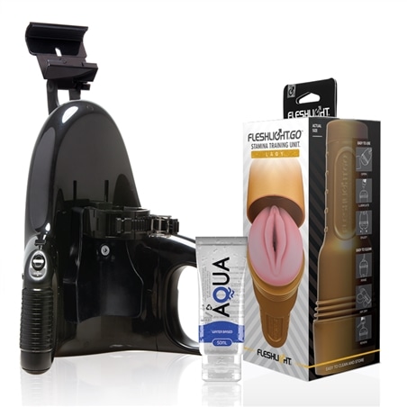 Fleshlight - Unidade de Treinamento Stamina Go Senhora + Lançamento Universal + Lubrificante Aqua Quality 50 Ml - PR2010382197