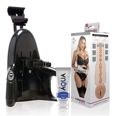 Fleshlight - Mia Malkova Vagina Lvl Up + Lançamento Universal + Lubrificante Aqua Quality 50 Ml - PR2010382191