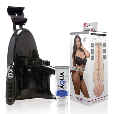 Fleshlight - Violet Myers Waifu + Lançamento Universal + Lubrificante Aqua Quality 50 Ml - PR2010382188