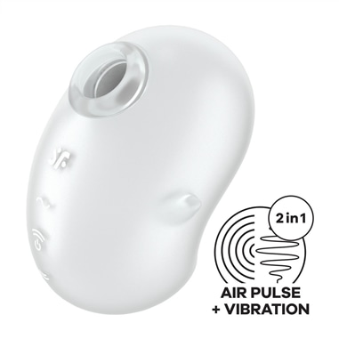 Vibrador Cutie Ghost - Air Pulse Vibrator - Branco Satisfyer - PR2010382312