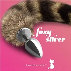 Plug Anal com Cauda Foxy Silver Metal Crushious - PR2010358540