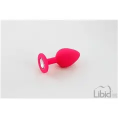Plug Anal de Silicone com Joia Rosa Candy Lust - PR2010385530 2