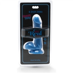 Dildo Happy Dicks 6 Inch com Testiculos Azul Get Real - PR2010352674 2