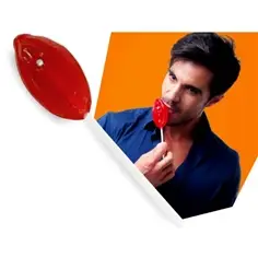 Chupa-Chupa de Goma Em Forma de Vulva Secret Play - DO29005768 2