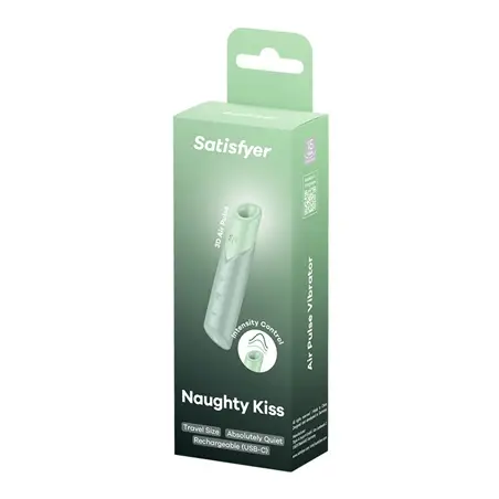 Satisfyer - Estimulador de Clitóris Naughty Kiss Wave Aquamarine #2 - PR2010385879