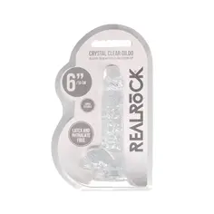 Dildo Realista com Testículos Crystal Clear 6 /15 Cm Transparente Realrock - PR2010366732 2