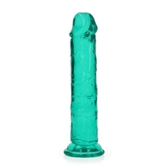Dildo Straight Realistic Crystal Clear 7 /18 Cm Verde Realrock - PR2010387052
