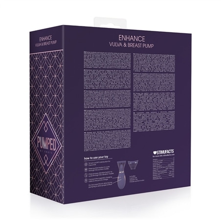 Bomba Recarregável para Vulva e Seios Enhance Roxo Pumped #1 - PR2010387123