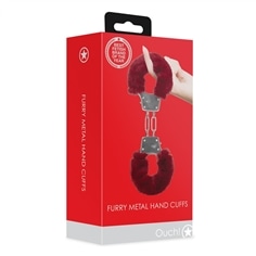 Algemas com Pelúcia Furry Metal Vermelho Ouch! - PR2010387204 2
