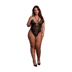 Body Wireless Lace Preto Tamanho Queen Le Désir - 42 XL - PR2010387275