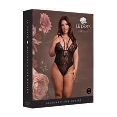 Body Wireless Lace Preto Tamanho Queen Le Désir - 42 XL - PR2010387275 2