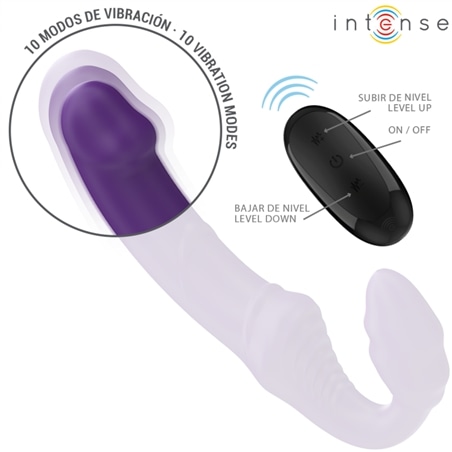 Intense - Jill Vibrador Duplo 20 Cm Controle Remoto Roxo #2 - PR2010385429