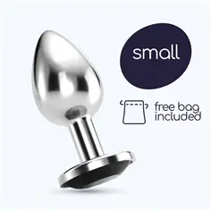 Plug Anal Jóia Bijou Preto Pequeno Crushious com Bolsa Aveludada Grátis - PR2010370868