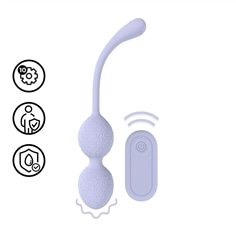 Bolas Vaginais Bead Kegel com Vibração e Comando Lavender Loveline - PR2010387796