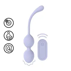 Bolas Vaginais Bead Kegel com Vibração e Comando Lavender Loveline - PR2010387796