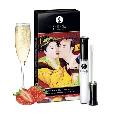 Shunga Divine Oral Pleasure Gloss Champanhe Morango 10ml #2 - PR2010299654