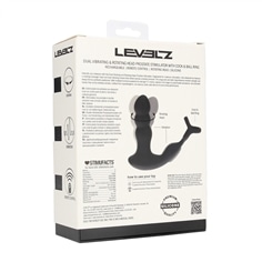 Estimulador e Próstata com Impluso e Vibração Come-Hither com Anel para o Pénis Levelz - PR2010387614