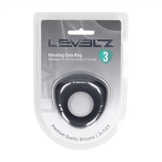 Anel para o Pénis Em Silicone Líquido Sealed Preto Levelz - PR2010387658 2
