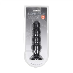 Plug Anal de Silicone Líquido Quad Rattle Xl Preto Levelz - PR2010387734 2