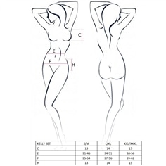 Conjunto de 3 Peças Kelly Preto Passion - 44-46 XXL/3XL - PR2010386345