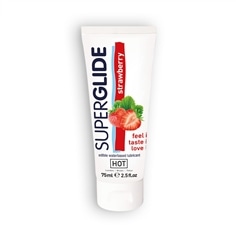 Lubrificante Comestível Hot Superglide Morango 75ml - PR2010299425