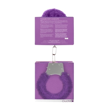 Algemas com Peluche Pleasure Furry Handcuffs Roxas #1 - PR2010314487