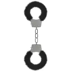 Algemas com Peluche Pleasure Furry Handcuffs Pretas - PR2010319877