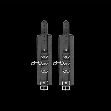Algemas Para Os Pulsos E Tornozelos Ouch! Leather Hand And - Preto #5 - PR2010318032