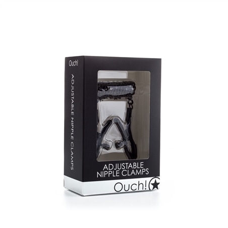 Pinças Para Mamilos Ouch! Adjustable Nipple Clamps Pretas - PR2010324023