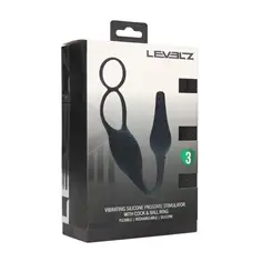 Estimulador de Próstata Em Silicone com Vibração e Anel para o Pénis Levelz - PR2010387896 2