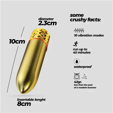 Romanov Vibrador Clássico com Manga de Silicone Amovível Crushious #8 - PR2010387884