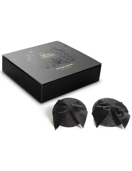 Tapa Mamilos Burlesque Pasties Glitter & Satin Bow Bijoux I - PR2010324338