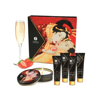 Conjunto Shunga Segredos de Geisha Morango e Champanhe - PR2010343501