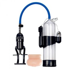 Bomba para o Pénis Vibratória com Masturbador Finger Touch Sense Transparente - PR2010348608