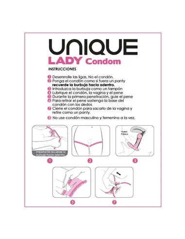 Preservativos Femininos Unique Lady Condom Sem Látex 3 Uds #1 - PR2010362960