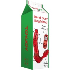 Dupla penetração sem correias com vibrador - Vermelho - PR2010300141 2