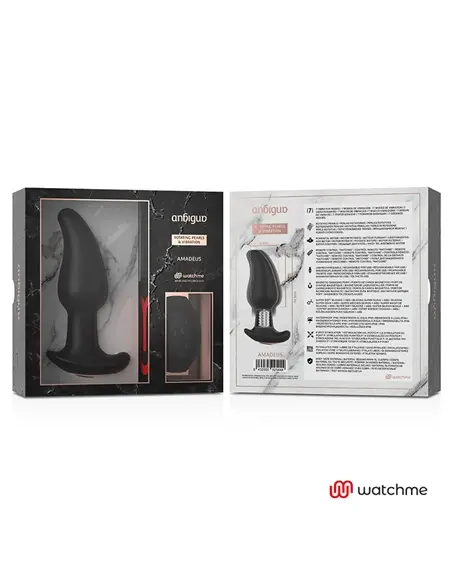 Ambiguo Watchme Remote, Vibrador com Pérolas Rotativas Anal Amadeus #2 - PR2010366853