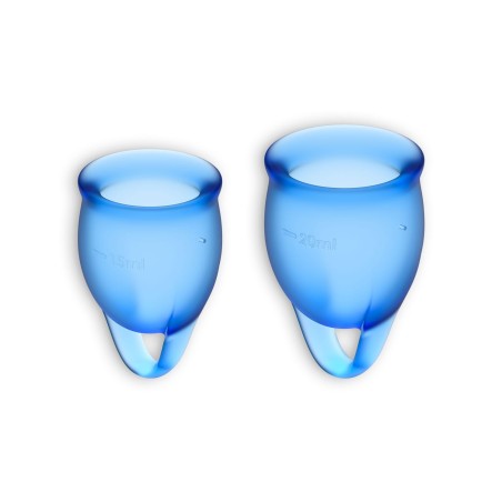 Satisfyer Sinta-Se Confiante Cup Menstrual Escuro Azul 15 + 20Ml - PR2010356881