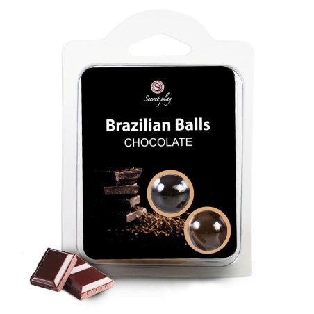 Bolas Lubrificantes Beijáveis Brazilian Balls Sabor a Chocolate 2 X 4Gr #1 - PR2010314266