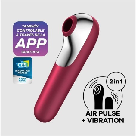 Vibrador Dual Love com App Satisfyer Vermelho - PR2010359356