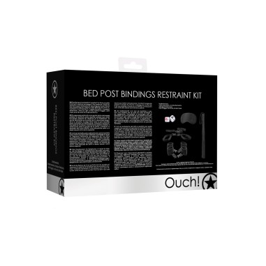 Kit de Restrição Bed Post Bindings Restraint Kit Ouch! Preto #2 - PR2010355593