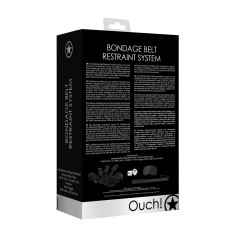 Kit de Restrição Bondage Belt Restraint System Ouch! Preto - PR2010355594 2