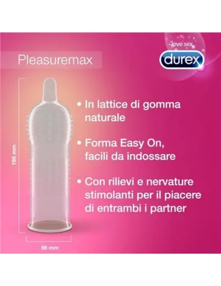 Preservativos Durex Pleasuremax - 6 Unidades - PR2010333980