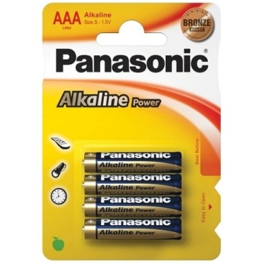 4 Pilhas Aaa Alcalinas Panasonic - PR2010319358