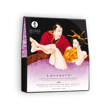 Sais de Banho Shunga Love Bath Sensual Lotus 650Gr - Roxo - PR2010313042