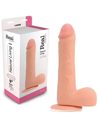 Dildo Realístico Real Rapture Fire Passion 9'' Branco - PR2010322041