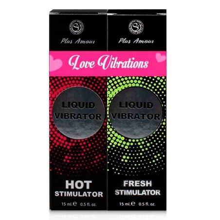 Gel Liquid Vibrator Love Vibrations 2 X 15ml - PR2010342075
