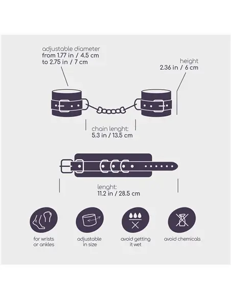 Algemas de Couro Bondage Love Crushious Vermelhas #2 - PR2010371766