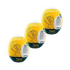 Pack de 3 Masturbadores Ovo Masturbator Egg Fierce Satisfyer - PR2010372614